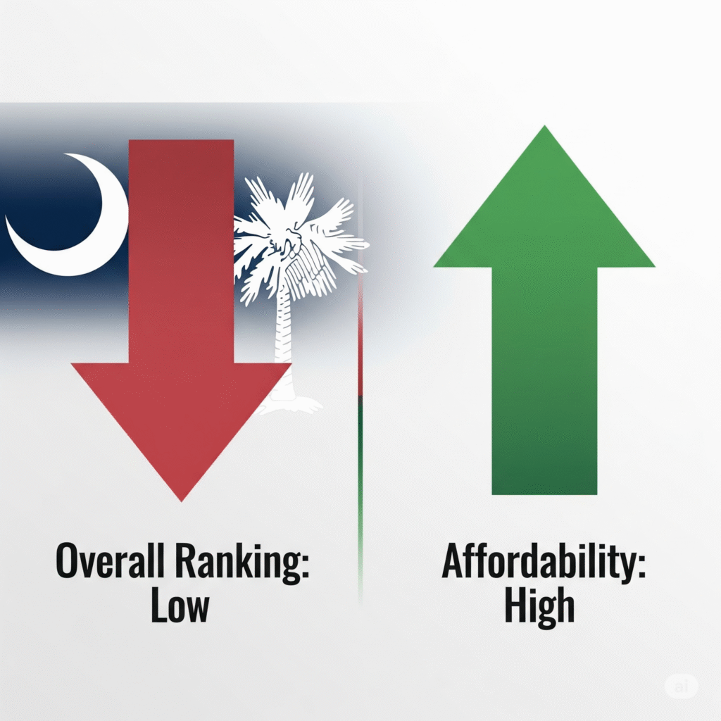 New Study Ranks South Carolina in the Bottom 10 for Livability, But Shines in Affordability