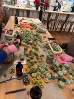 Succulents and Flowers Hyper Realistic Candle Class