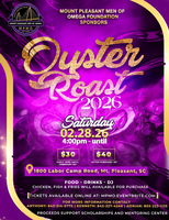 Oyster Roast 2026 – Mt. Pleasant Men of Omega – Geechie Ques