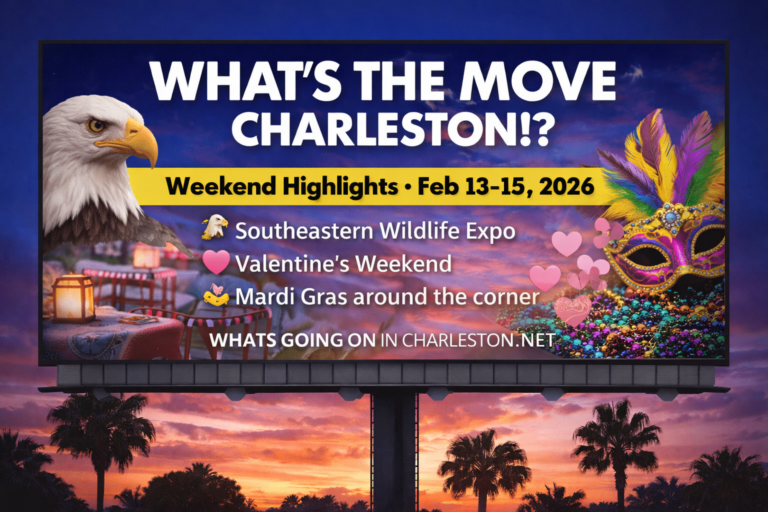 What’s The Move Charleston!? Weekend Highlights (Feb 13–15, 2026)
