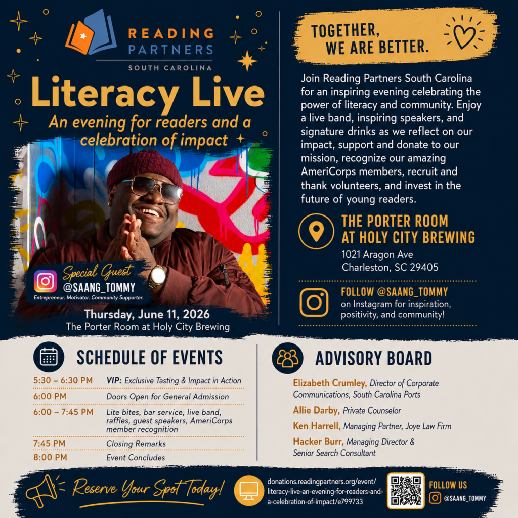 Literacy Live Brings A Celebration Of Reading, Community, And Impact To Holy City Brewing